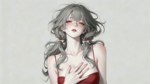 可爱吊带裙女孩