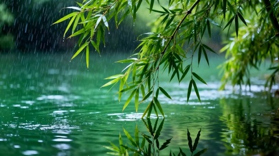 护眼竹林树木