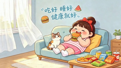 吃好睡好治愈宅家日常
