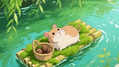 护眼萌宠带鱼屏