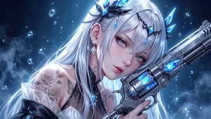白发冰晶少女