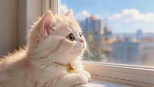 发呆的猫咪