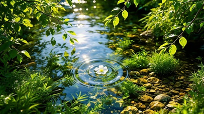 幽涧浮芳华 护眼治愈