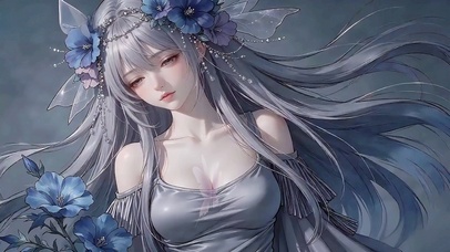 幽蓝蝶谷精灵少女