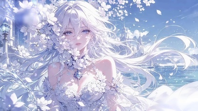 海边繁花婚纱芙宁娜