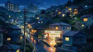 雨夜乡镇