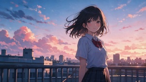 天台少女