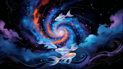 星云旋涡里的幸运锦鲤群