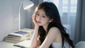 发呆的女孩
