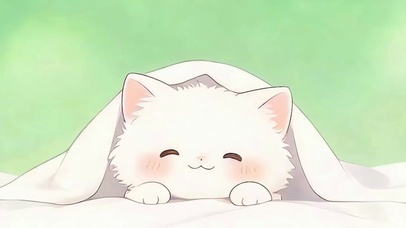 可爱猫咪带鱼屏