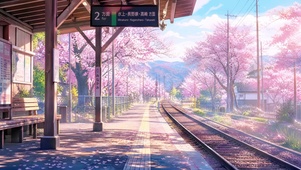 樱花站台