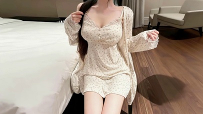 治愈睡衣裙女孩