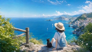 少女与猫