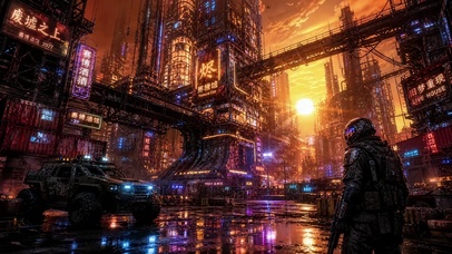 霓虹黄昏