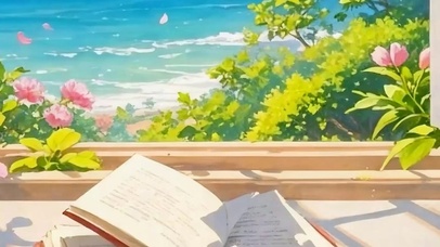 海景树木带鱼屏