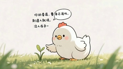 你的委屈要自己消化