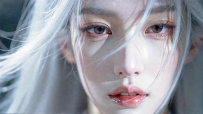 清冷氛围感银发美男