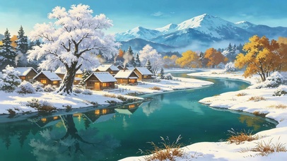 唯美雪景