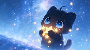 捧星小猫 治愈