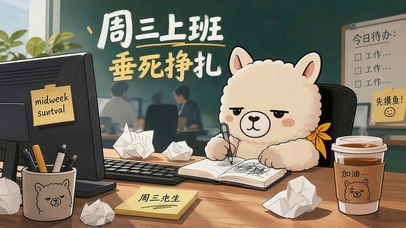 周三上班 垂死挣扎
