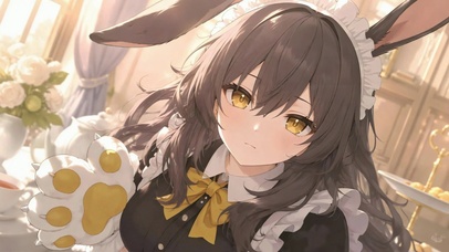 暖光兔耳女仆美少女
