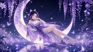 紫藤月下蝴蝶忍