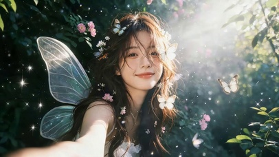 治愈花香女孩