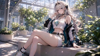 阳光温室银发二次元美少女流萤