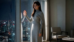 夜空下的女神