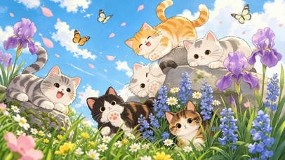 可爱猫咪派对