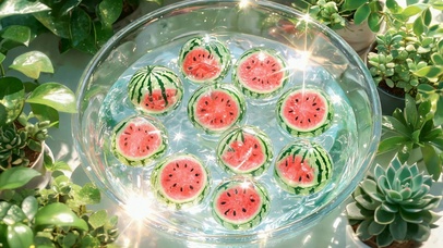 夏日西瓜冰