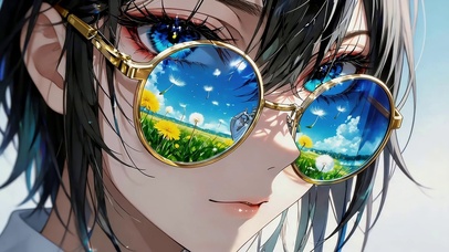 墨镜少女
