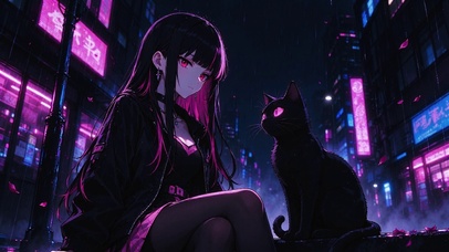 猫和女孩