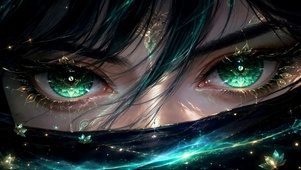 青莲鎏金梦幻神秘异瞳