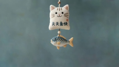 吸引开心 小吊坠 鱼快 