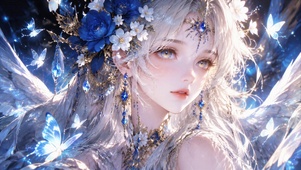 振翅欲飞蝴蝶少女