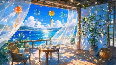 夏日凉亭