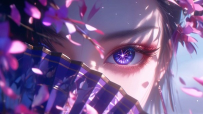 扇子少女