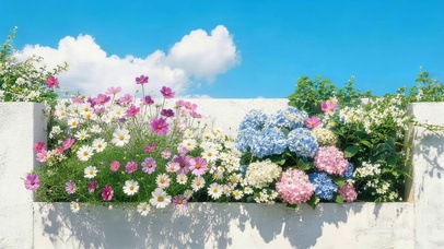 夏花盛开
