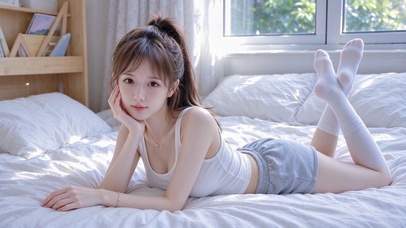 青春白袜美少女
