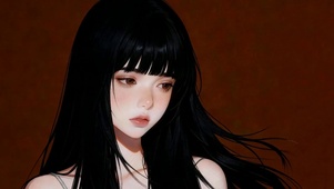 黑发治愈女神