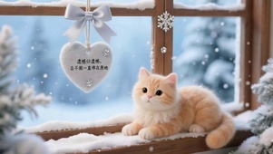 窗外雪景