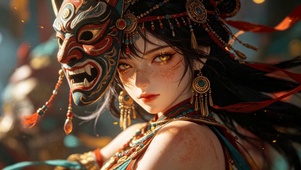 傩戏少女