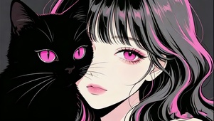 邂逅粉色灵眸的猫女