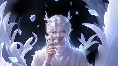 飞羽白龙动漫美男