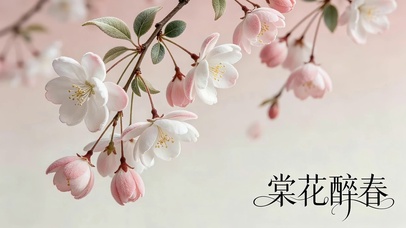 唯美海棠花