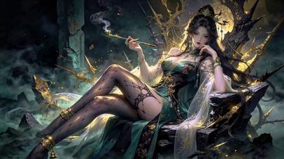 绿衣美人荆棘王座