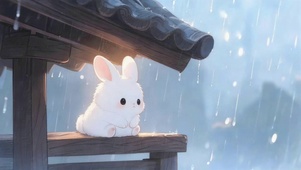 等待的小兔子