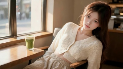 午后甜品女孩