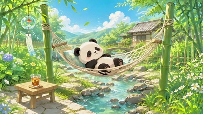 悠闲熊猫的治愈假日